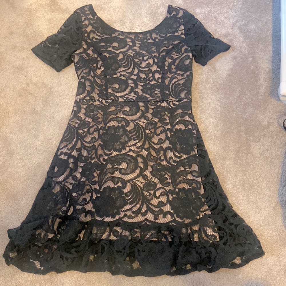 Black lace dress